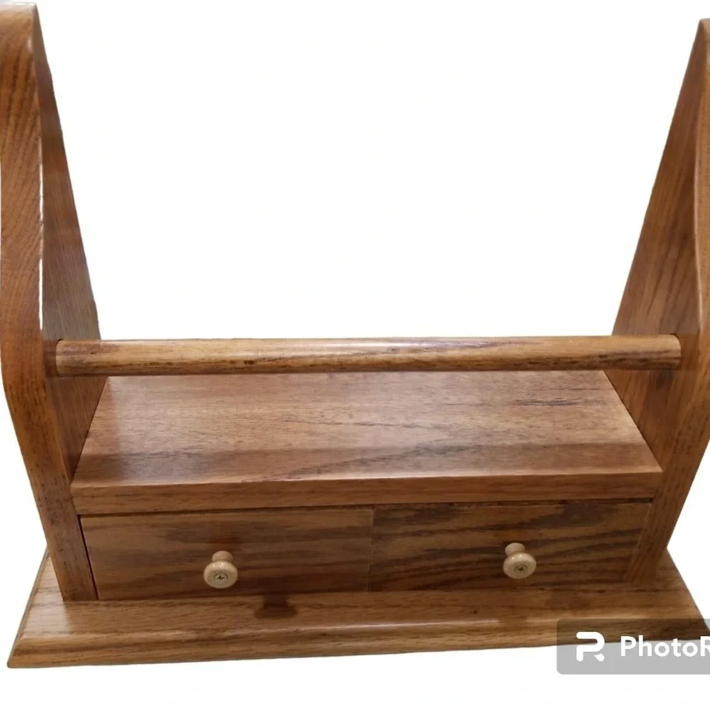 Yield house solid oak wood shelf vintage